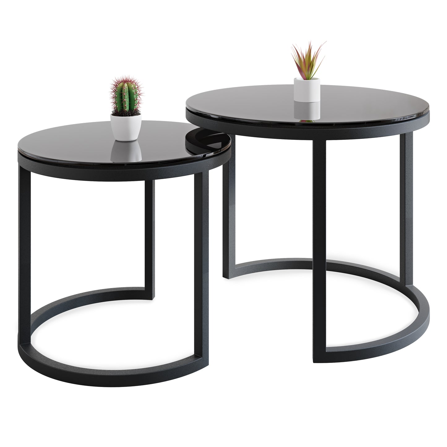 Modena (Vetro Dark Grey, Nero)